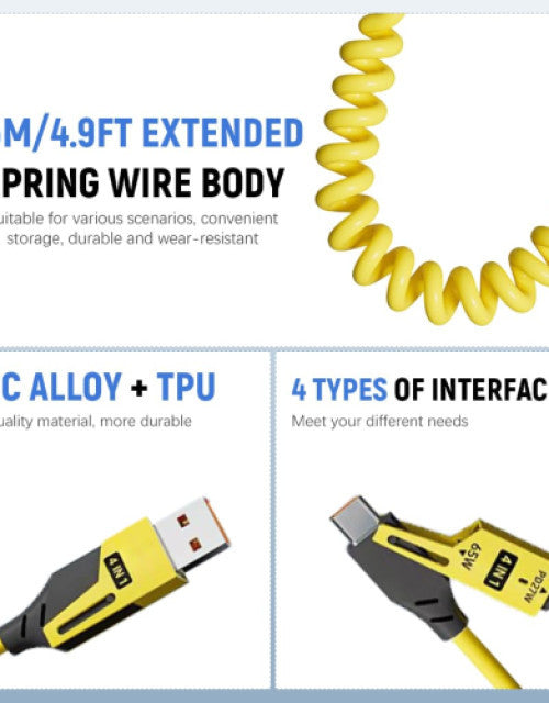 4 in 1 Fast Charging & Data Cable